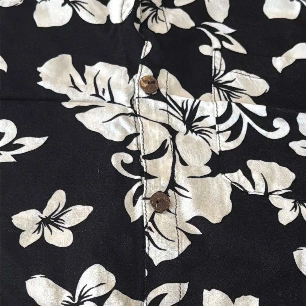 Hound Stuff Black and White Floral Shirt - Picture 3 of 5